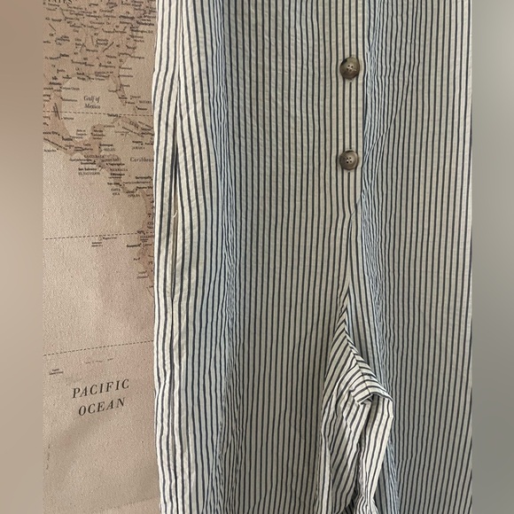 🆕ZARA trf Collection Size Small Striped Sleeveless Jumpsuit Wide Leg - Picture 6 of 12
